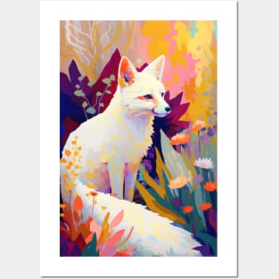 Fox Animal Portrait Painting Wildlife Outdoors Adventure Posters and Art